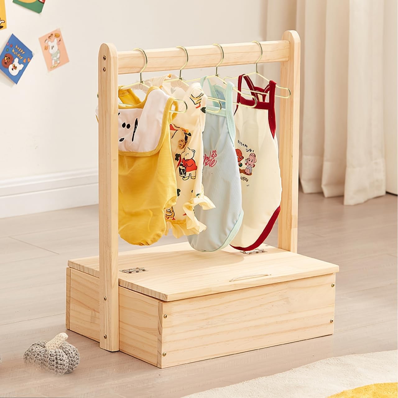 Mini Doll Clothes Hangers: Golden Metal 10Pcs 6.5cm for Miniature Organizing …