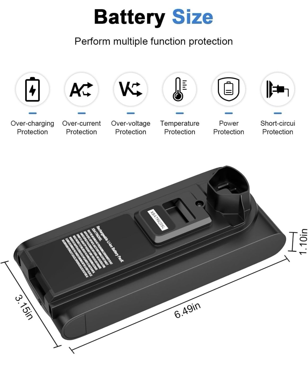 Compatible with XBATR620SL Shark Battery 75.6Wh IZ540H IZ562H UZ565H LZ500