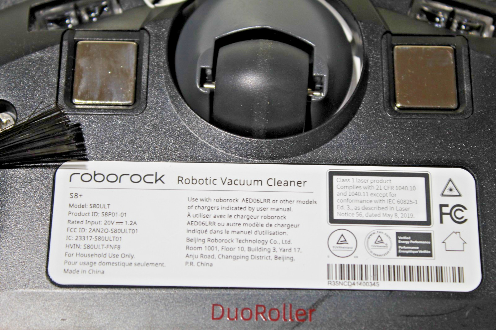 Roborock Cordless Robot Vacuum and Mop No Charging Station