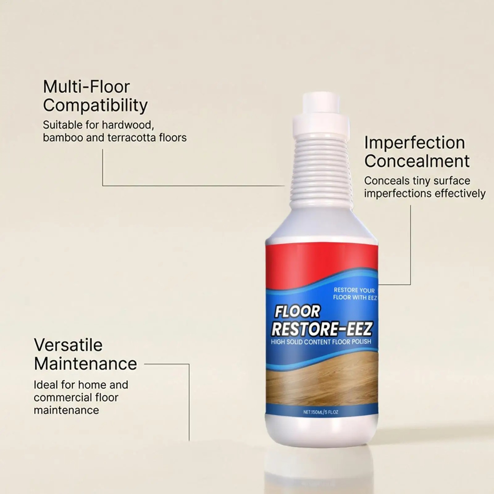 Clean-Eez Ultimate Floor Restorer & Polish – Revitalize And Shine Wood 150ml