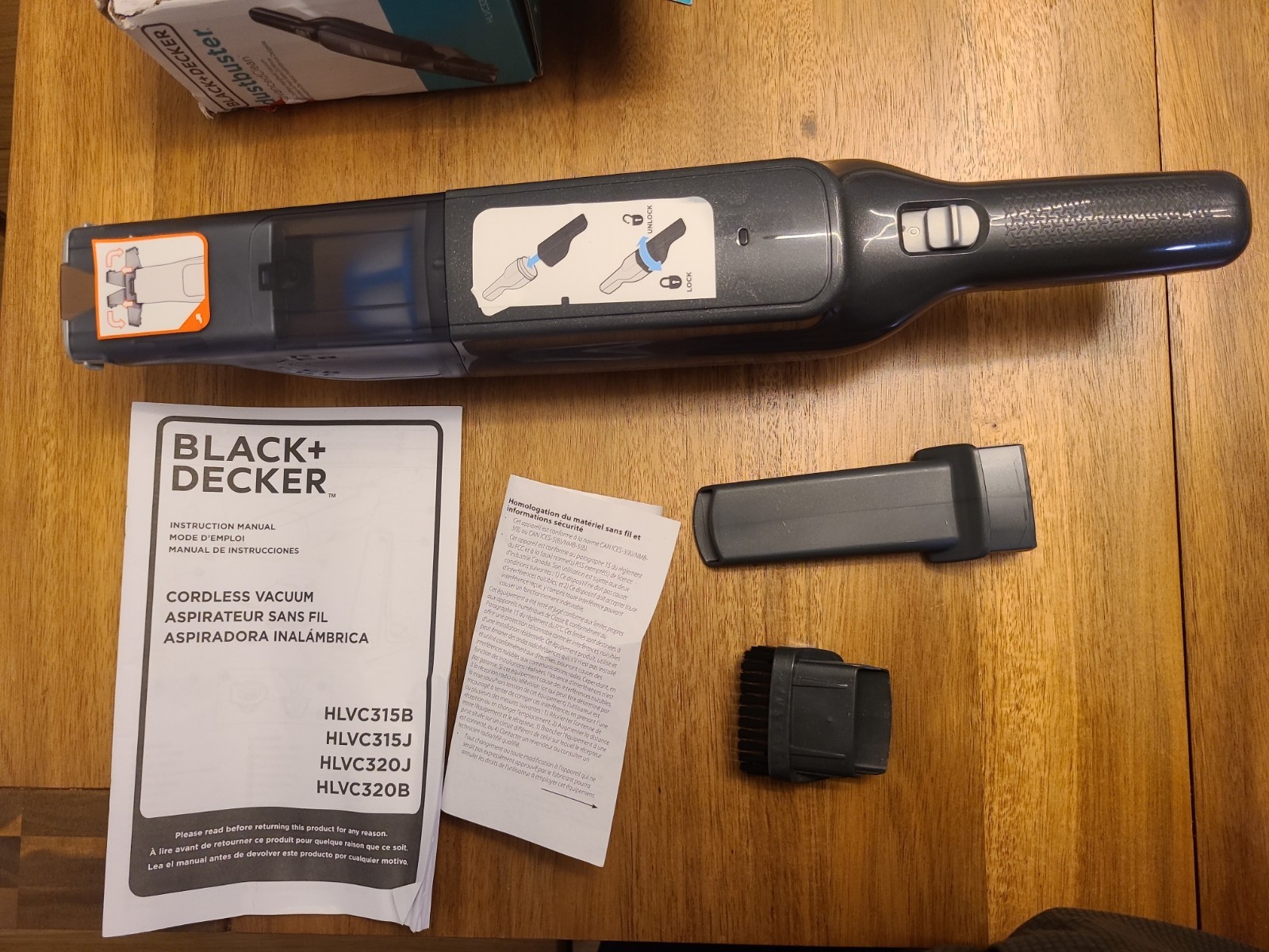 Black+Decker Dustbuster Advanced Clean Slim Cordless Handheld Vacuum Open Box