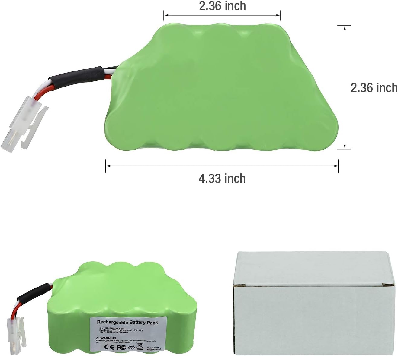 14.4V 3500mAh Replacement for Shark Vacuum Battery Compatible with Shark