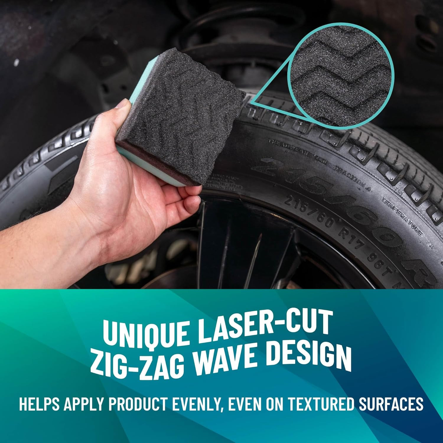 Chemical Guys Wonder Wave Durafoam Tire Shine Applicator Pads – Foam Pads for Ap