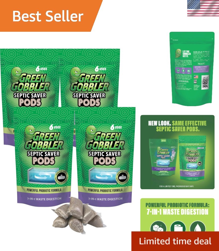 Septic Tank Treatment Packets – Natural Bacteria to Prevent Costly Septic Iss…