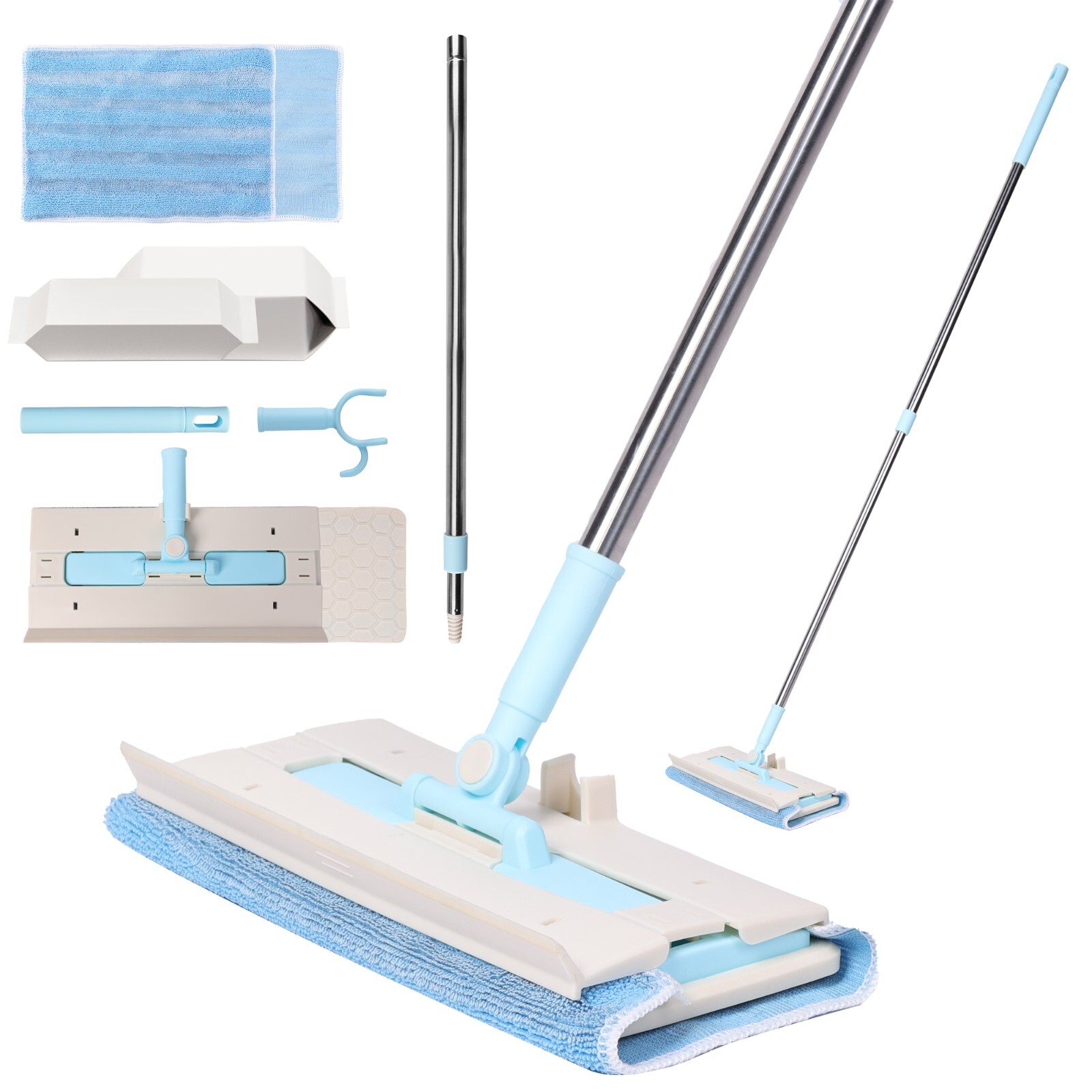 Multifunct Stretchable Dust Mop Microfiber Mop for Floor Wall Cleaning Dry Damp