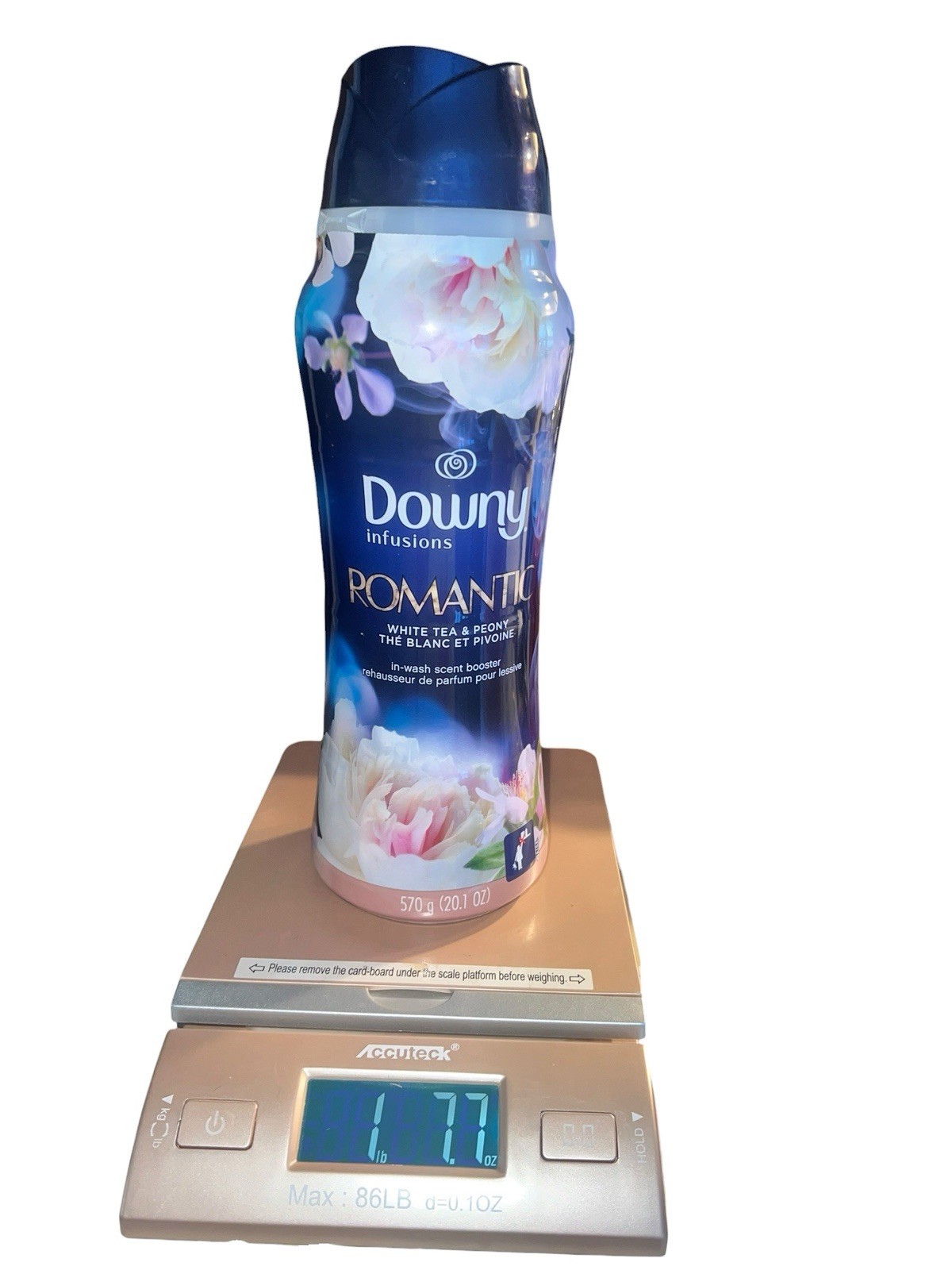 Downy Infusions Romantic White Tea Peony Scent Booster 20.1oz Full Discontinued