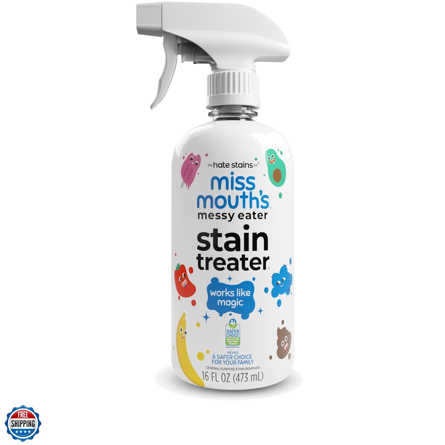 Messy Eater Stain Treater Spray – 16oz Stain Remover – Newborn & Baby Essenti…