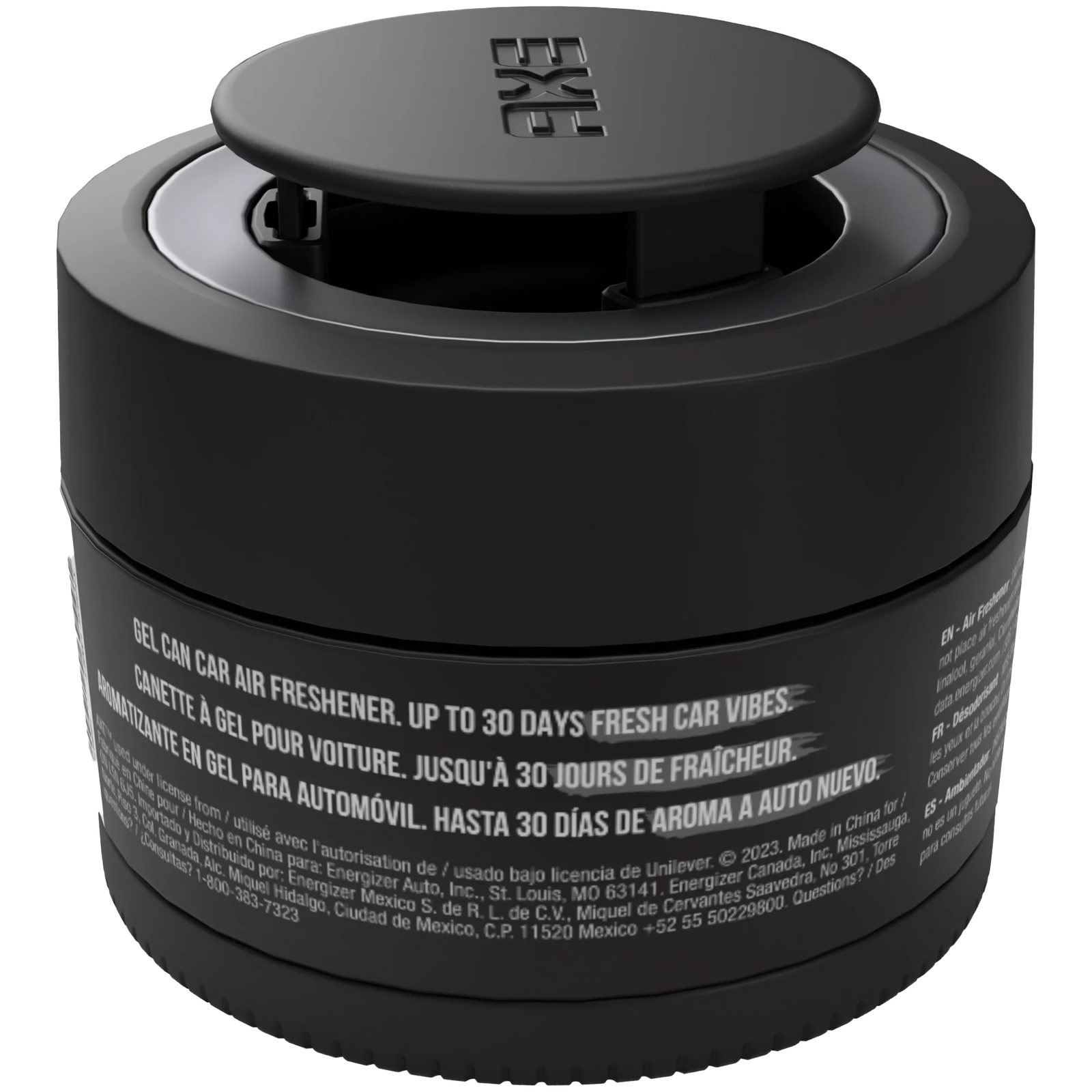 AXE Black Car Air Freshener Gel Can – Odor Eliminator for Strong Odor, 2 Packs