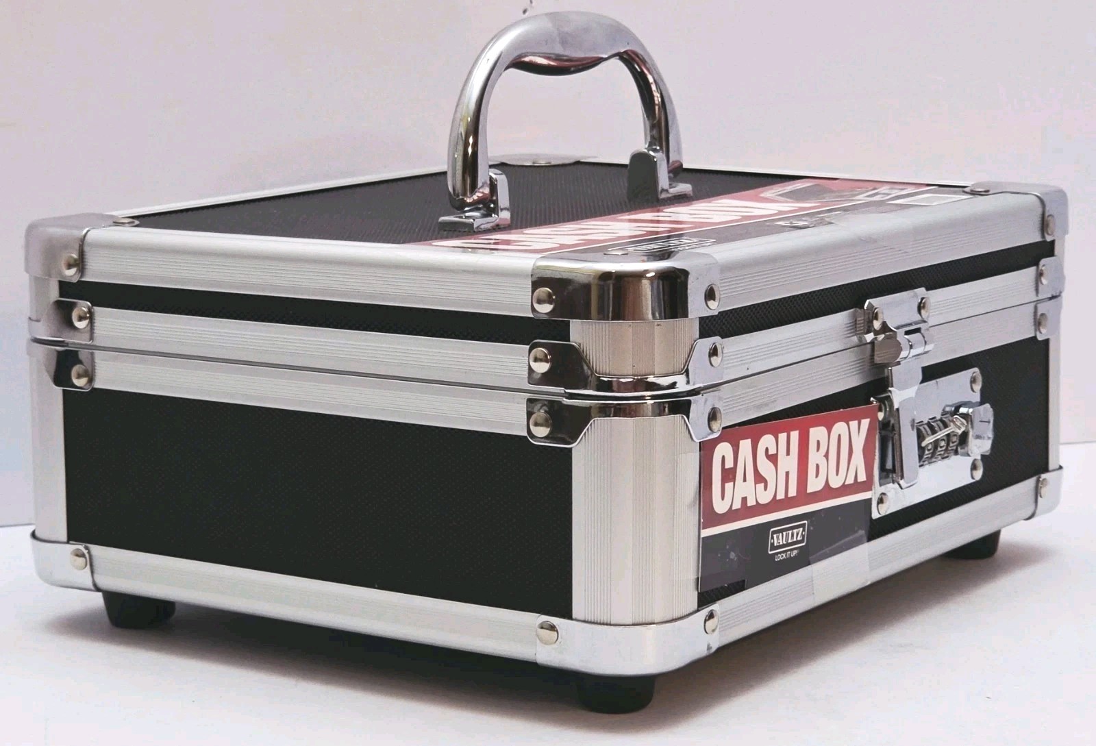 Vaultz Locking Cash Box w/ Combination Lock & Carrying Handle 8.5″x10″x4″, New