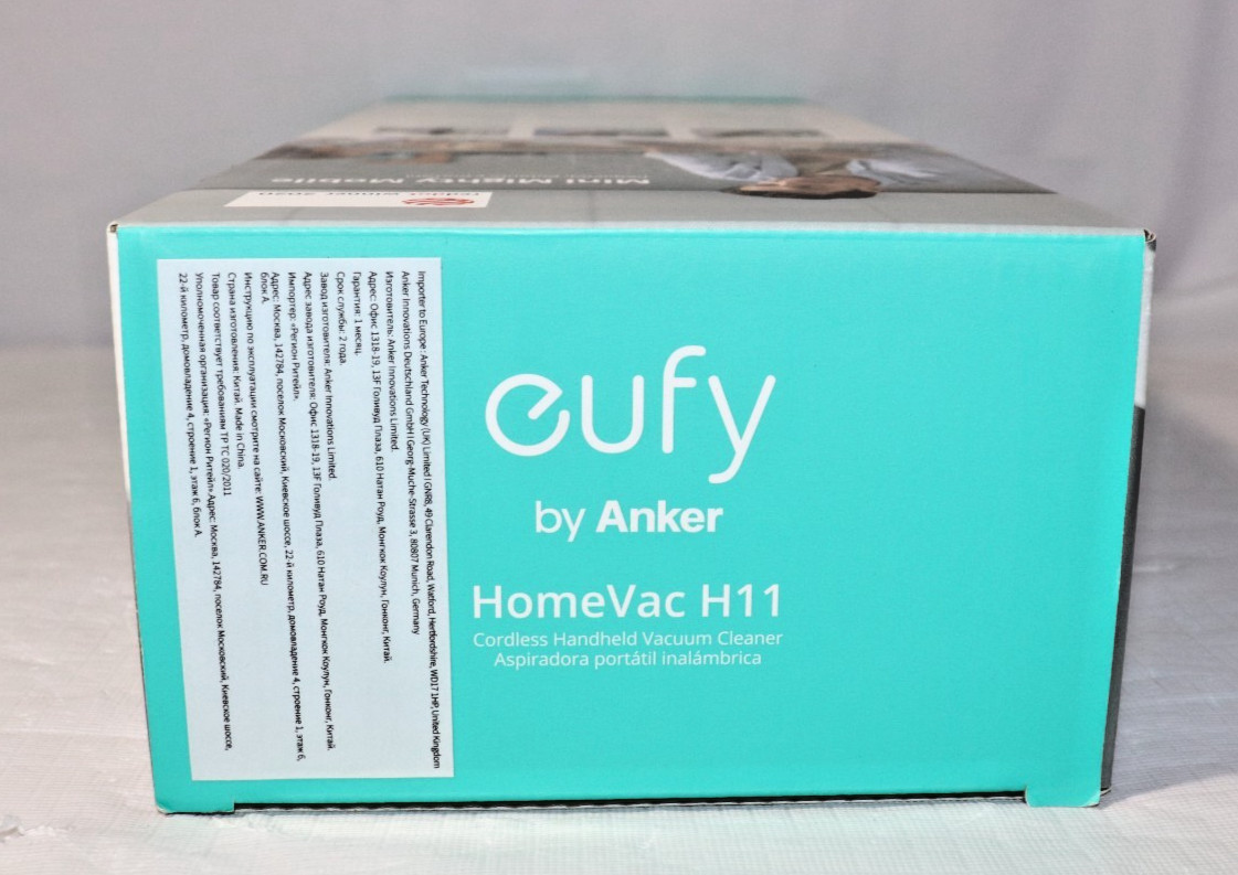 eufy by Anker HomeVac H11 White Cordless Handheld Vacuum 5500Pa USB New