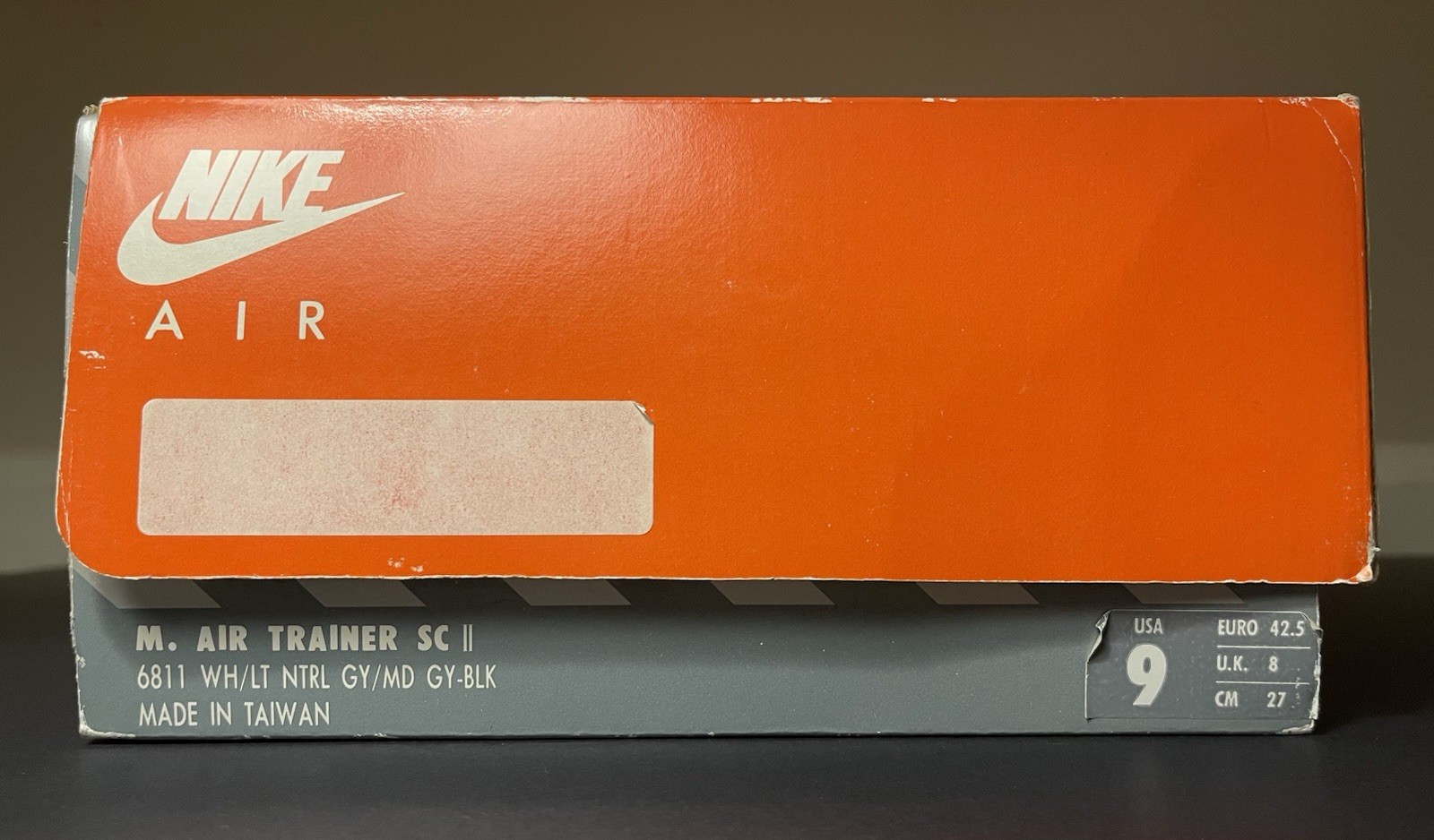 Original 1989/1990 Nike Air Trainer SC II “High” Shoe Box (Box Only).