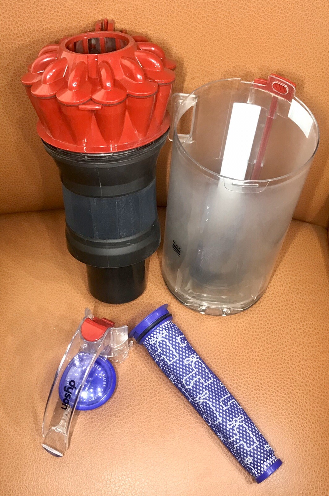 Dyson DC40 UP16 UP19 Red Cyclone Canister Dirt/Dust BIN Tank Assembly