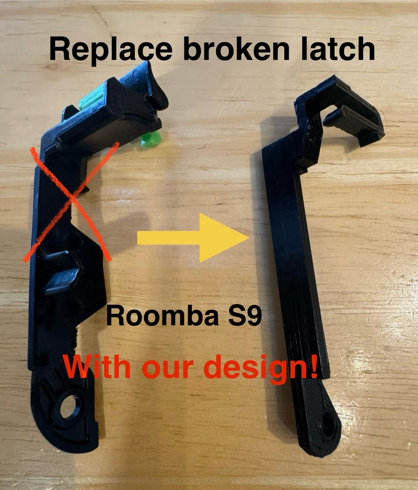 iRobot Roomba Cleaning Head Module Brush Roller Door Latch Arm S9 S9+ plus 9550