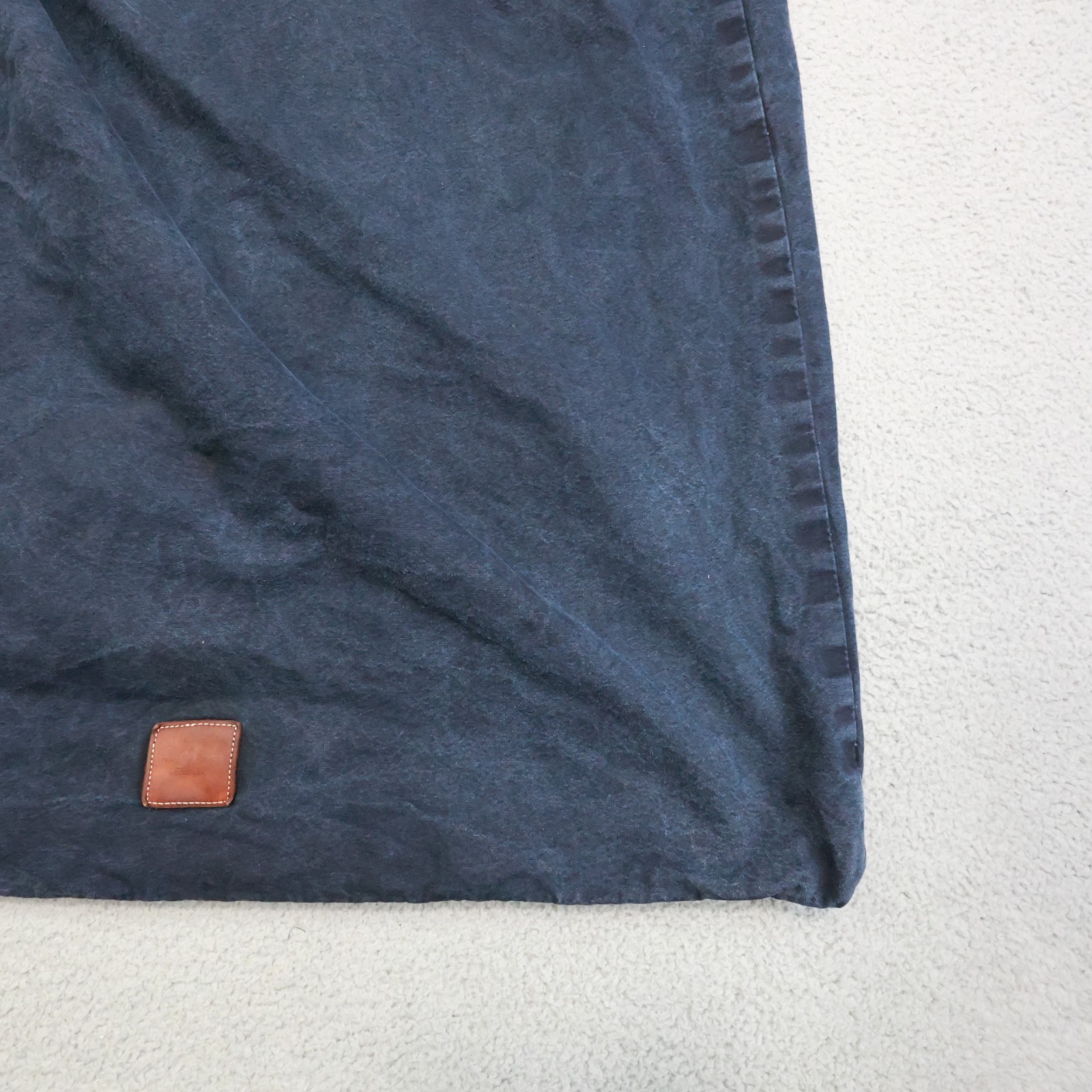 Jon Hart Design Large Navy Blue Heavy Canvas Drawstring Laundry Bag