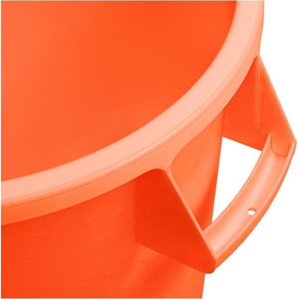 10 Gallon Commercial Trash Can – Food Grade, NSF Listed, Heavy Duty, 6-Orange