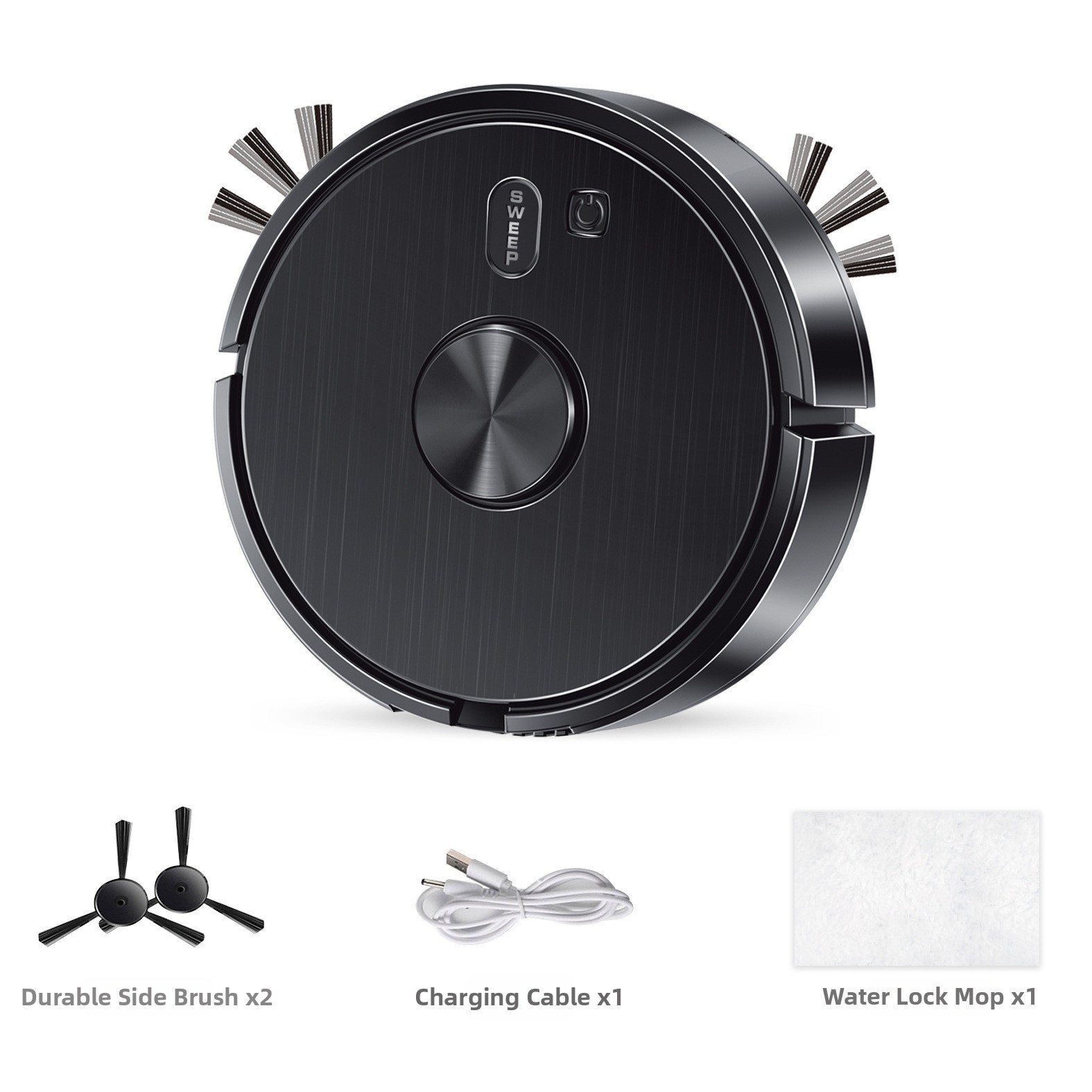 18cm Diameter For MINI Robot Vacuum 3 in 1 Sweep Mop USB For Small Homes
