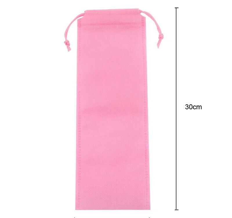 Lot of 2 Adult Game Toy Storage Bag Microfiber Drawstring Bag Adjustable Pink
