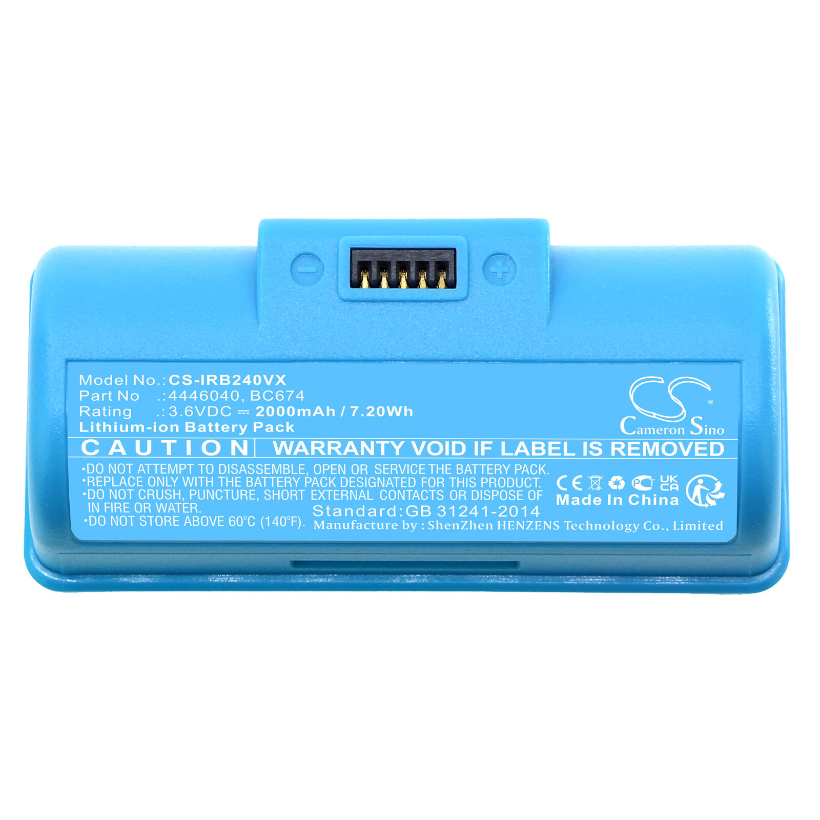 2000mAh Battery For iRobot Braava Jet Mopping Robot Braava Jet 240，241，244，245