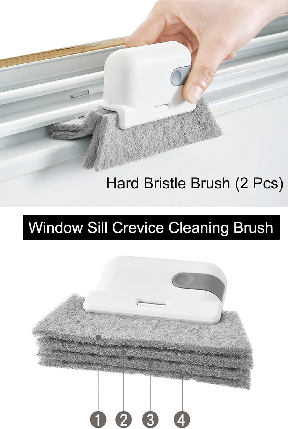 20Pcs Cleaning Brush Set, Crevice Cleaning Brush Set with Mini Wire Nylon Bristl