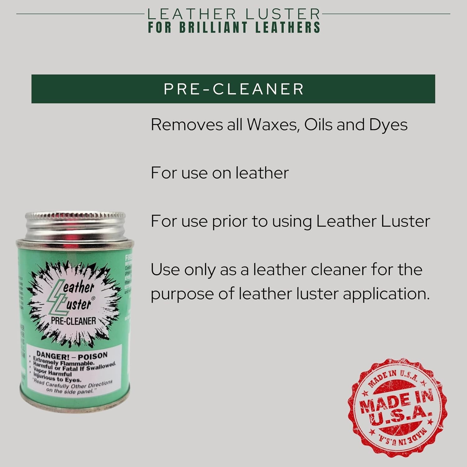 Leather Care Set, Formula
