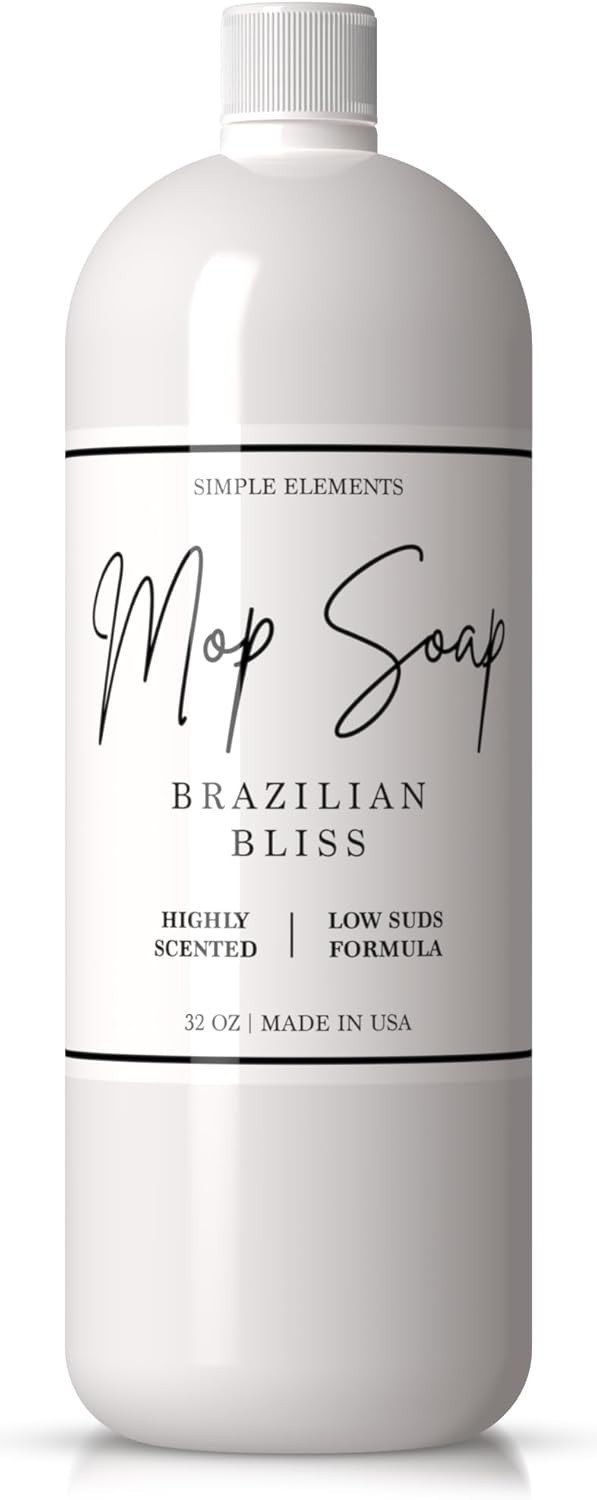 Simple Elements Brazilian Bliss Mop Soap – Luxury Scented Floor Cleaner, 32 oz
