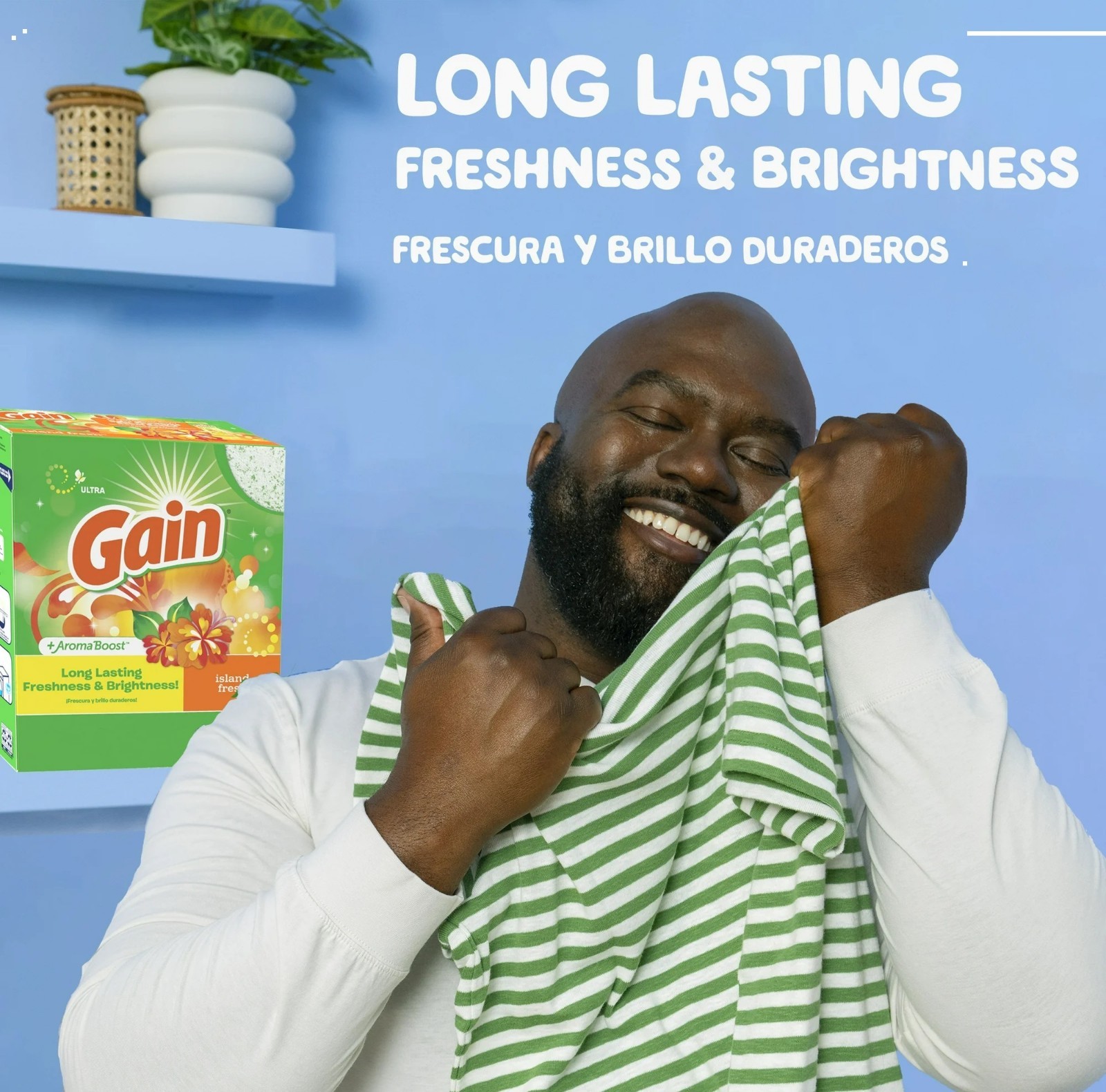 Gain Powder Laundry Detergent, Island Fresh Scent, 82 oz, 89 Wash Loads