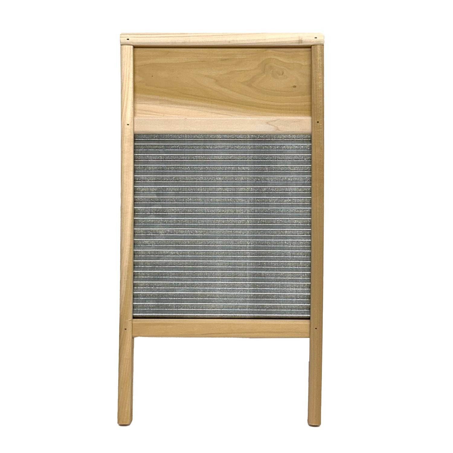 Lehman’s Galvanized Steel Manual Washboard, Rub-Lite, Wavy, V Crimp