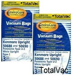 Kenmore 20-50688 / 20-50690 Vacuum Bags – 6 Bags