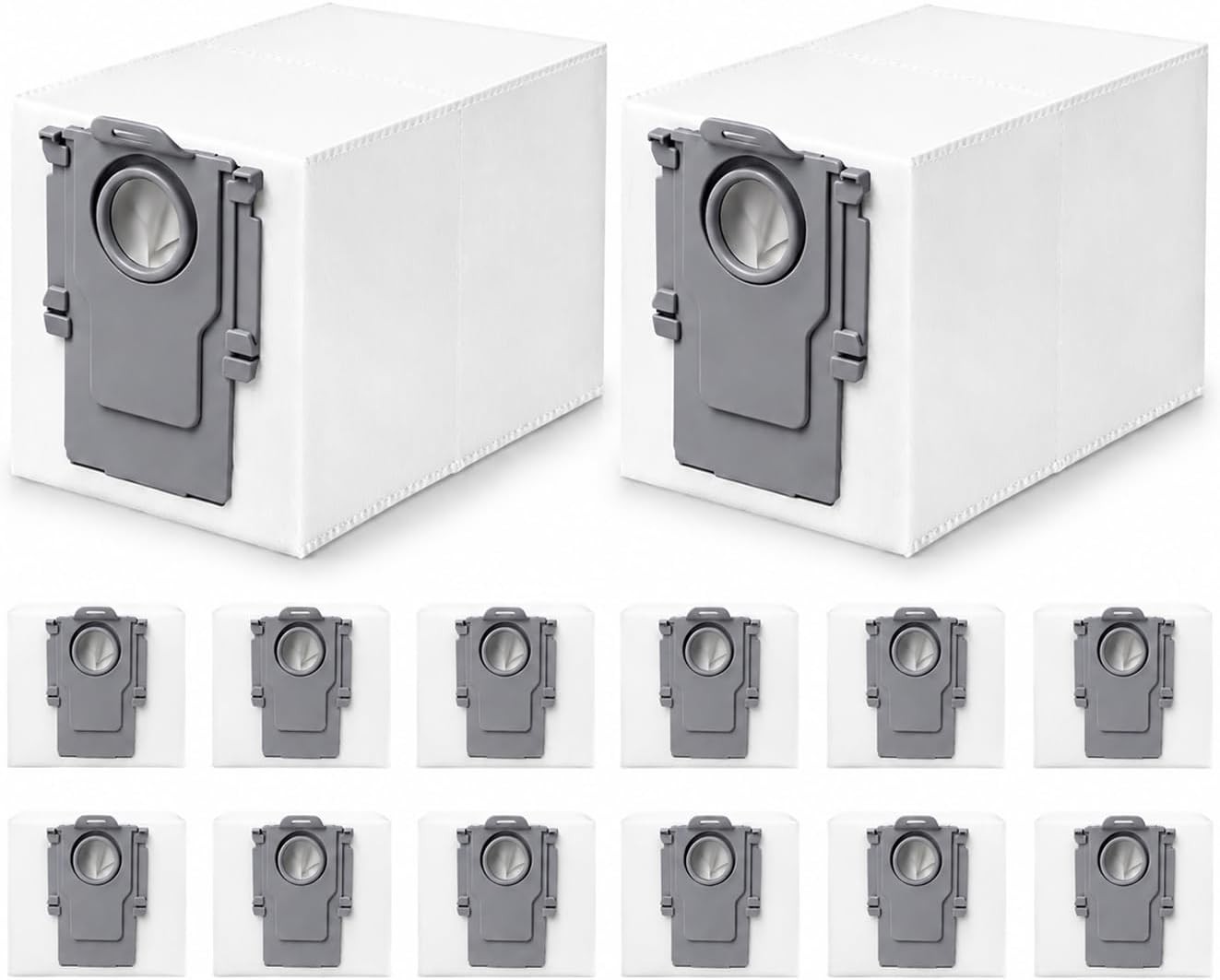 14 Pack Dust Bags Replacement for Roborock QV 35A Qrevo S5V QV35S Saros 10 10R