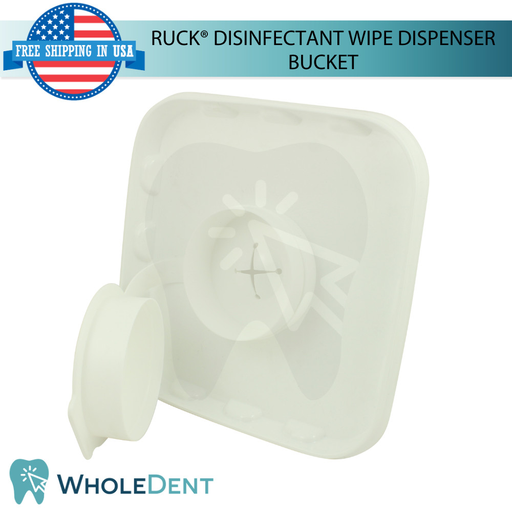 Ruck® Dis!nfectant Wipe Dispenser Portable Surface Cleaning Bucket