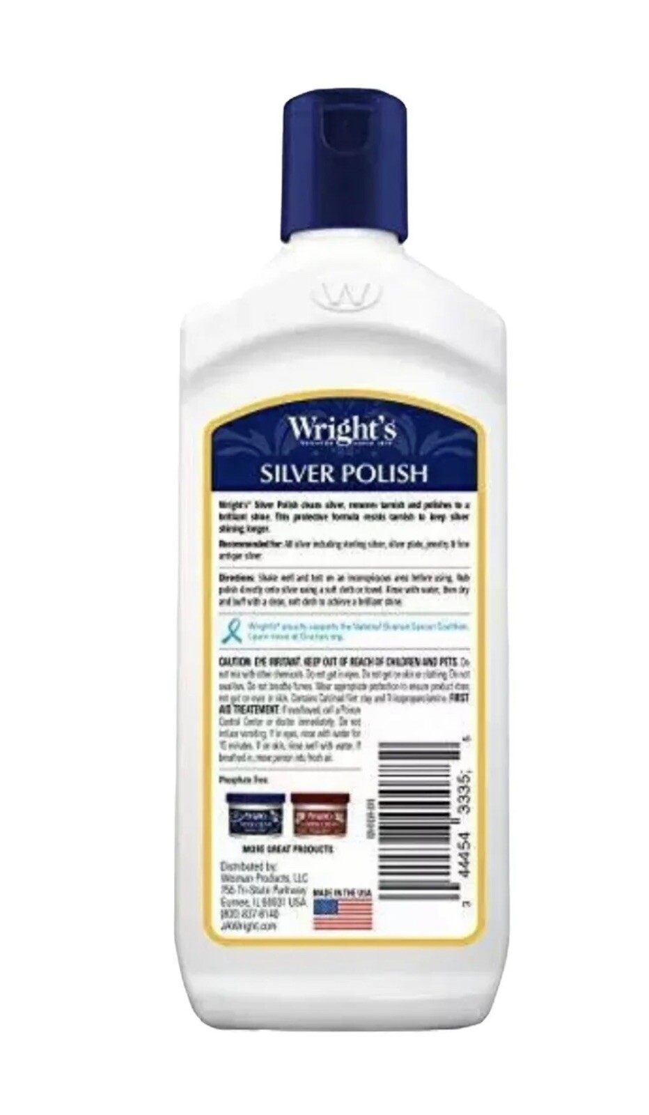 Wright’s Silver Cleaner and Polish 7 Oz. Ammonia Free – Use on Silver Jewelry