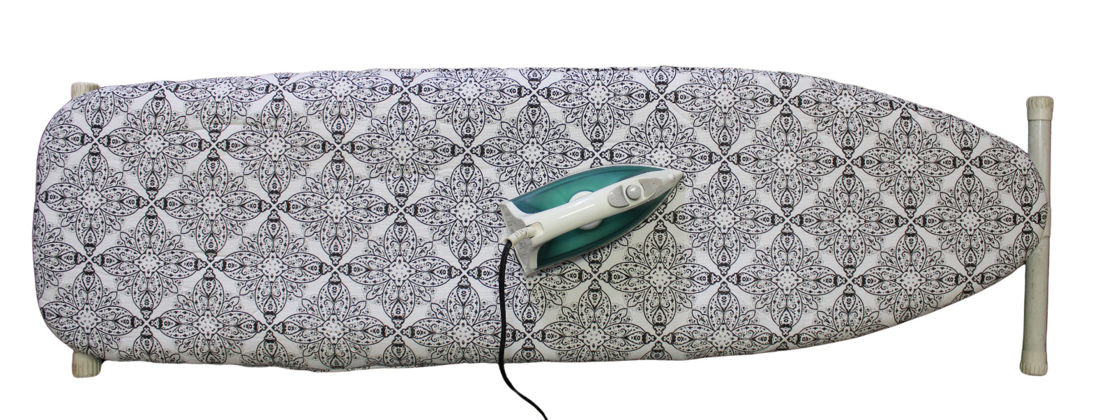 Ironing Board Cover and Pad with Straps – Scorch Resistant Silicone Coating, Fit