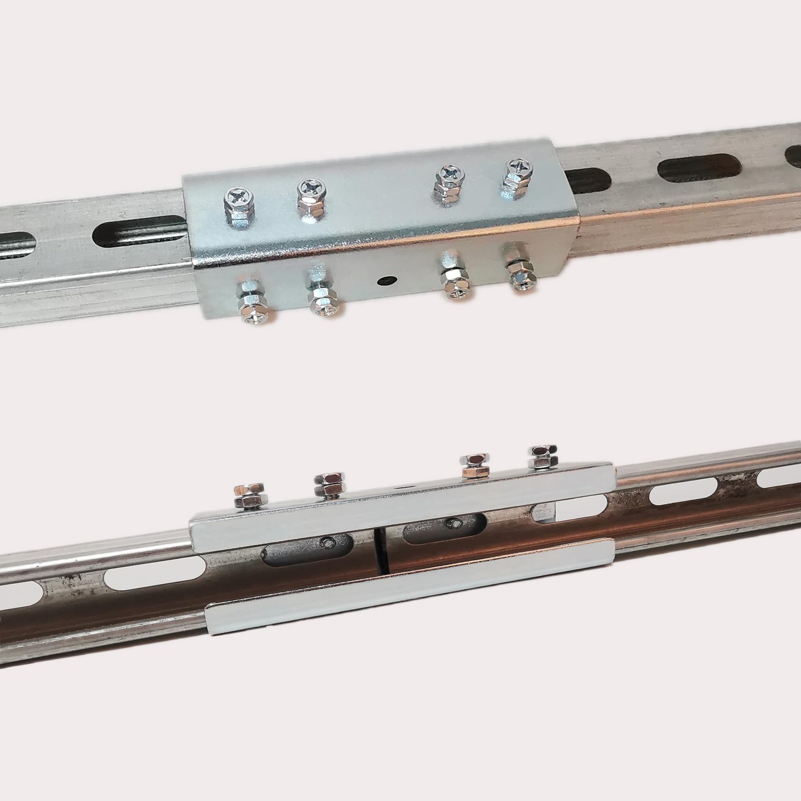 2 PCS Strut Channel Connector Extend Bracket 3.1mm Thick 15/8 Inch U Shape