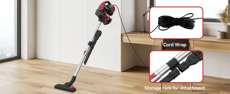 INSE I5 Corded Vacuum Cleaner 600W 18000Pa Powerful 2-in-1 HEPA Filters Handheld