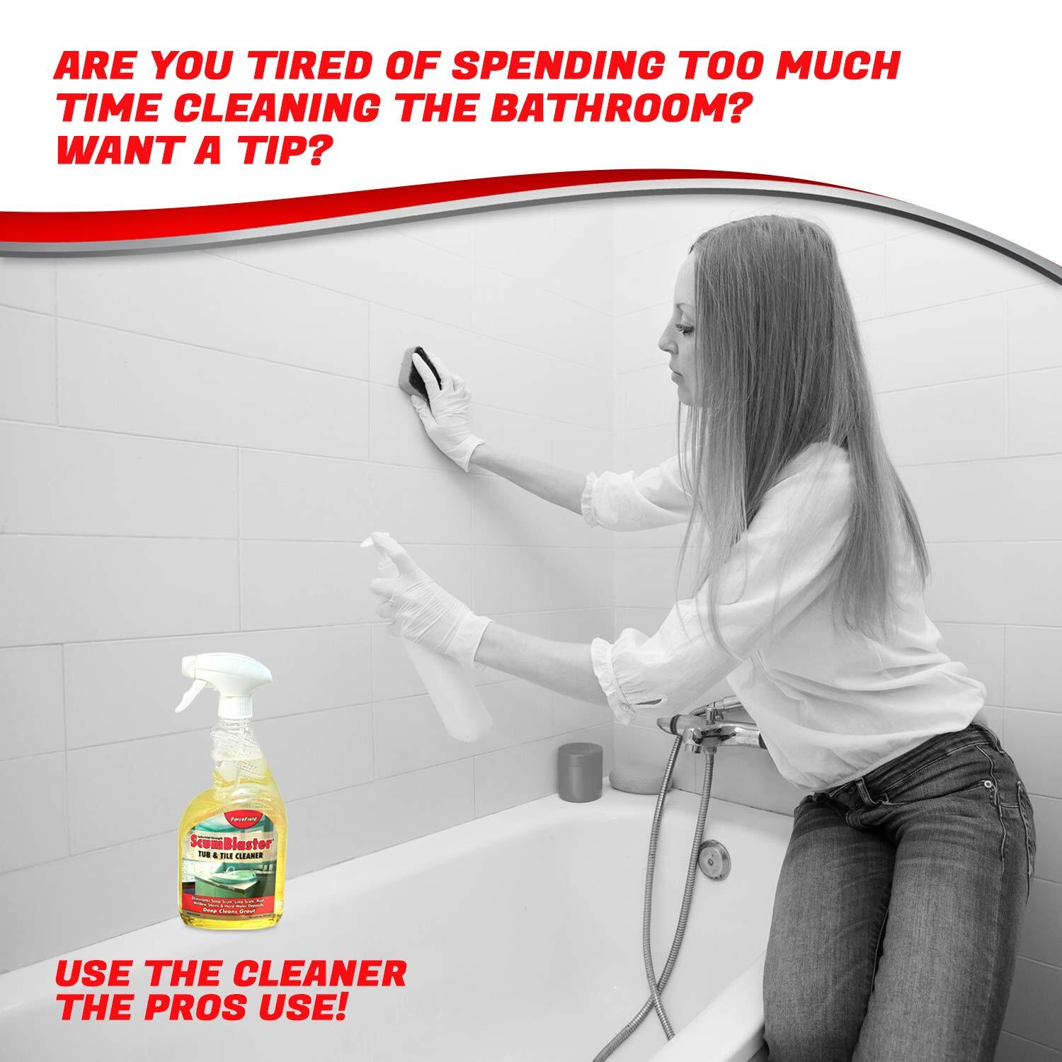 ForceField ScumBlaster Soap Scum Remover Tile and Grout Cleaner Hard Water