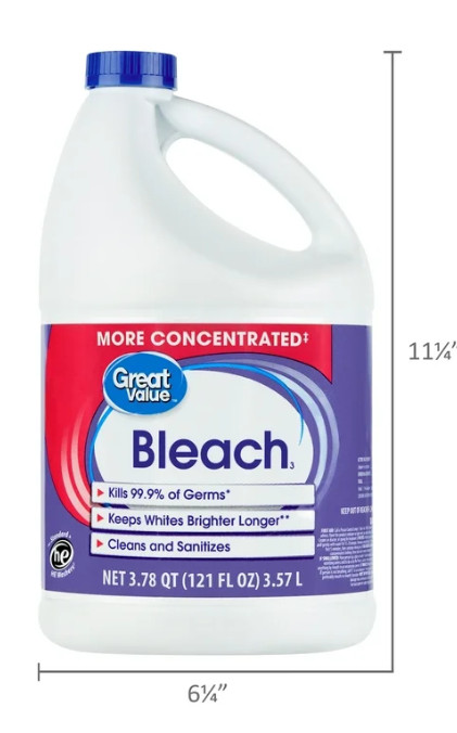 Great Value Concentrated Laundry Outdoor Bleach All Purpose Cleaner 121 fl oz