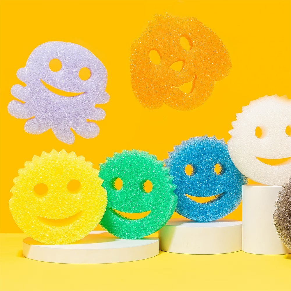 Scrub Daddy Kitchen Dishwashing Sponges for Kitchen Sink/ Bathroom – 6 Count