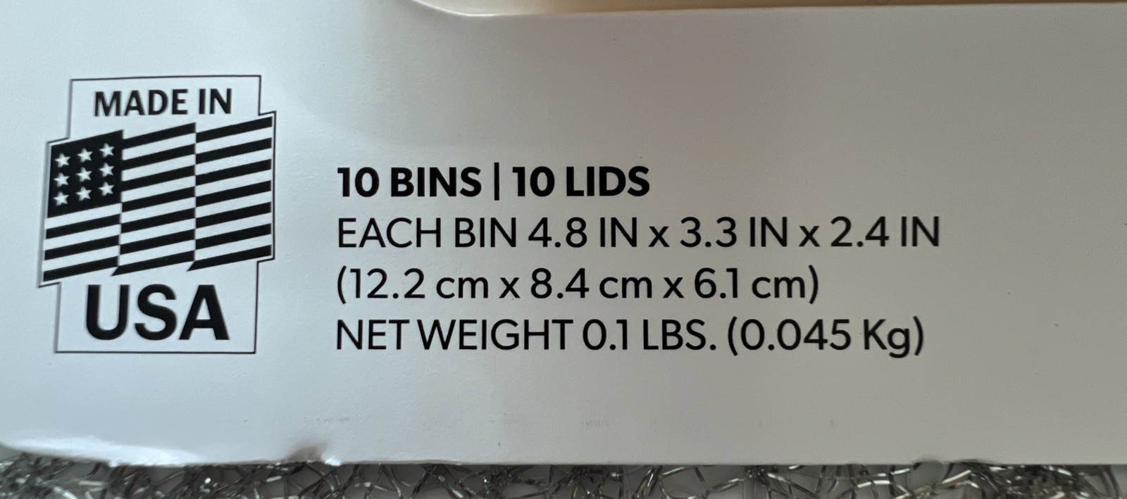 GreenMade Mini Bin 10 Pack Black & Yellow Stackable Storage Containers New