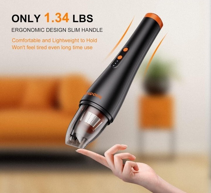 Cordless Handheld Vacuum, Mini Vacuum Dusbuster Portable 8000Pa Hand Vacuum…
