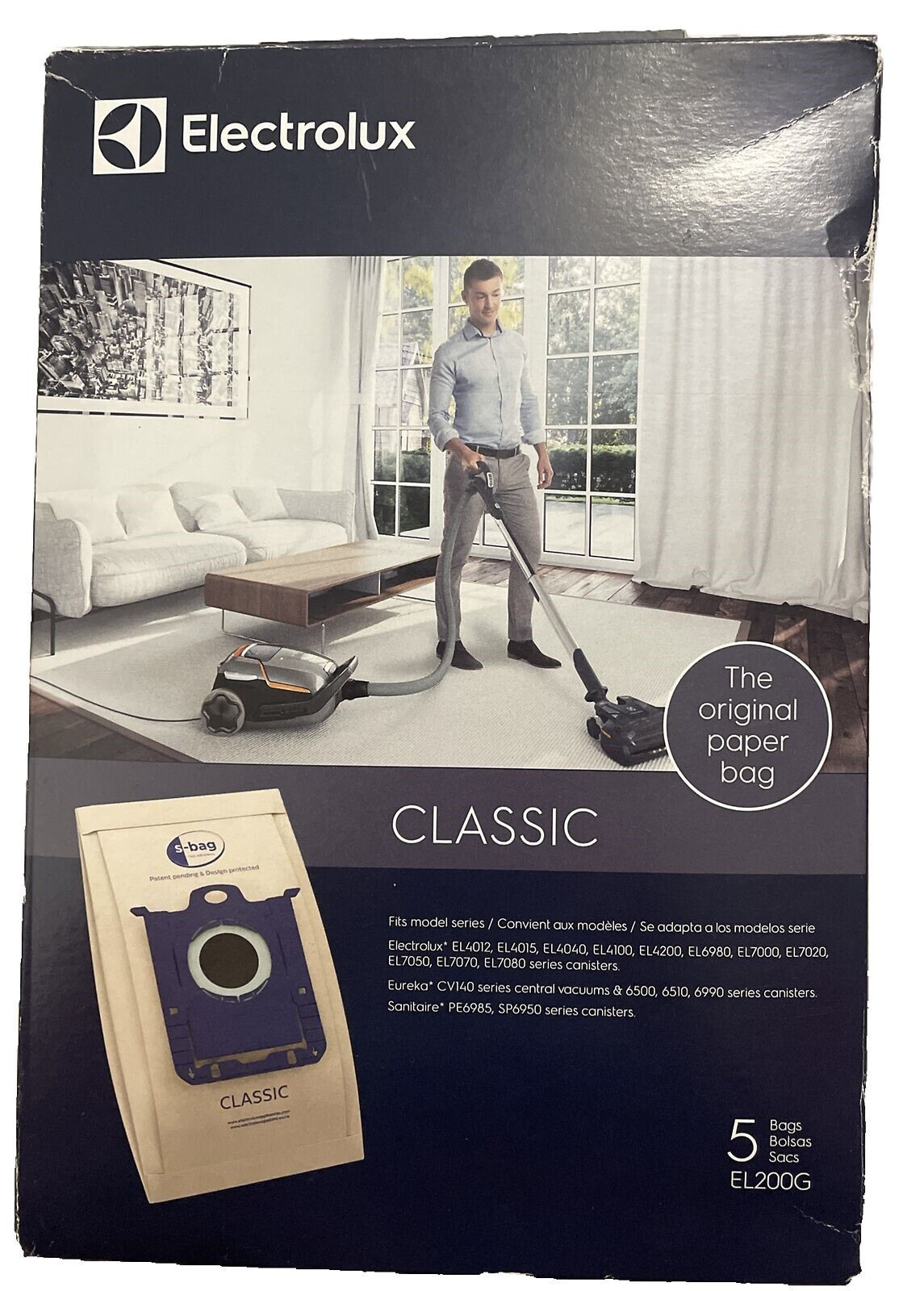 10 BAGS ELECTROLUX EL200G CLASSIC VACUUM BAGS EL200G EUREKA SANITAIRE New Sealed