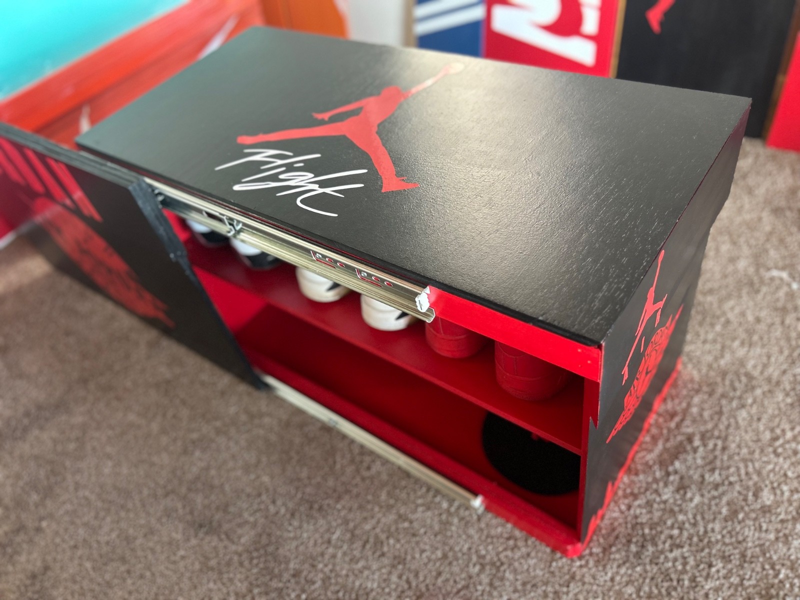 Custom Nike Jordan LeBron Sneaker Storage Box