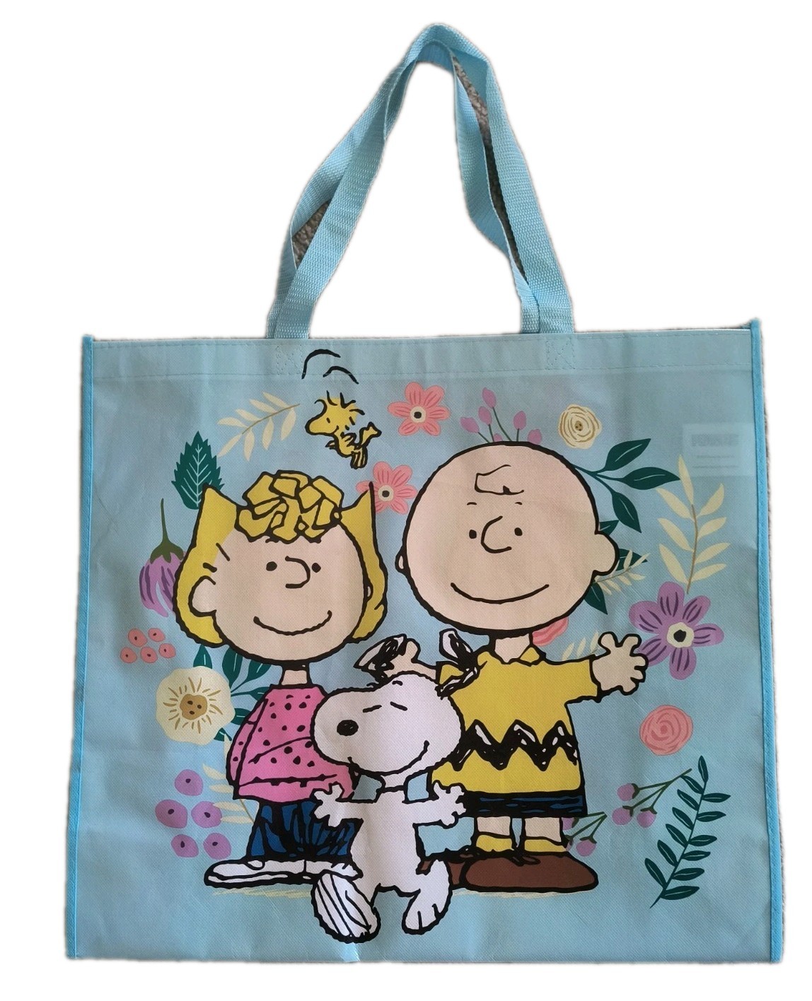 PEANUTS Extra Large Reusable SNOOPY Tote Bag with Handle NEW Free Shipping!