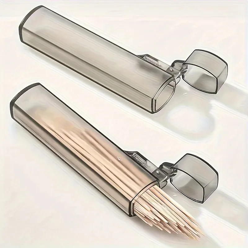 4X Portable Case Storage Box Tube for Cotton Swabs Toothpicks Filter Accessories