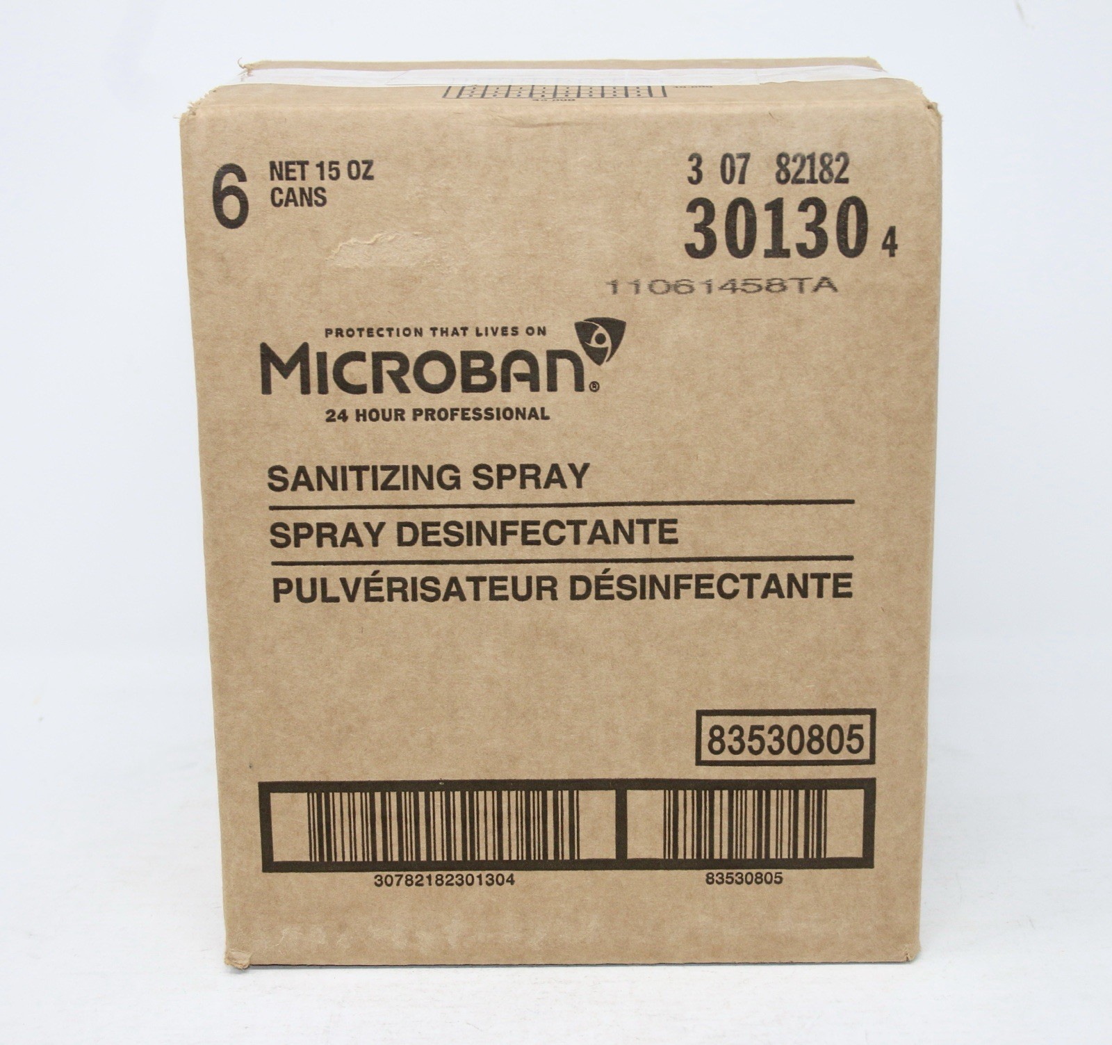 Microban 24 Hr Sanitizing Spray Disinfectant Citrus Scent 15oz 6-Pack Free Ship!