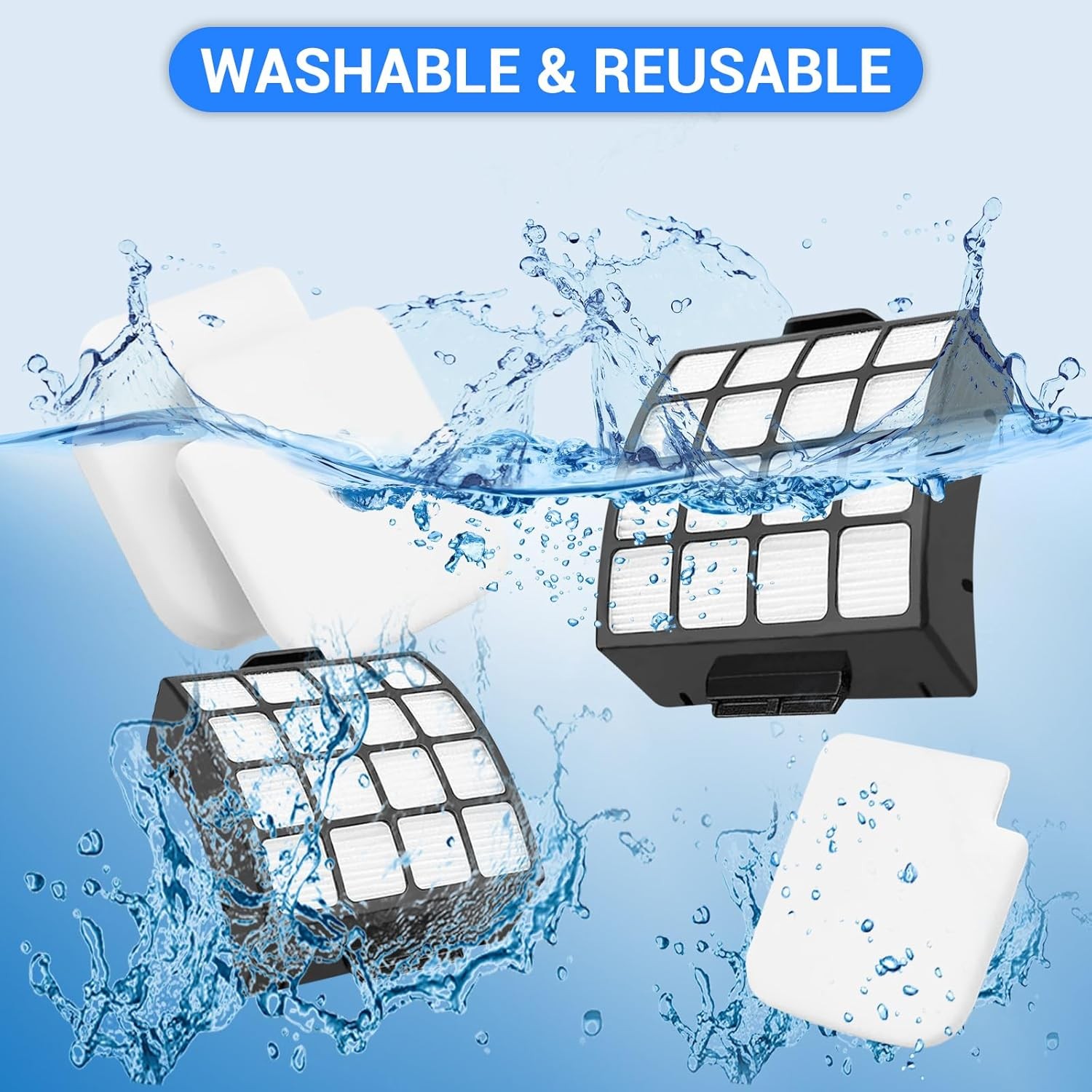 AZ3002 Replacement Filters for Shark AZ3002 AZ3000 AZ3000W for Stratos DuoClean