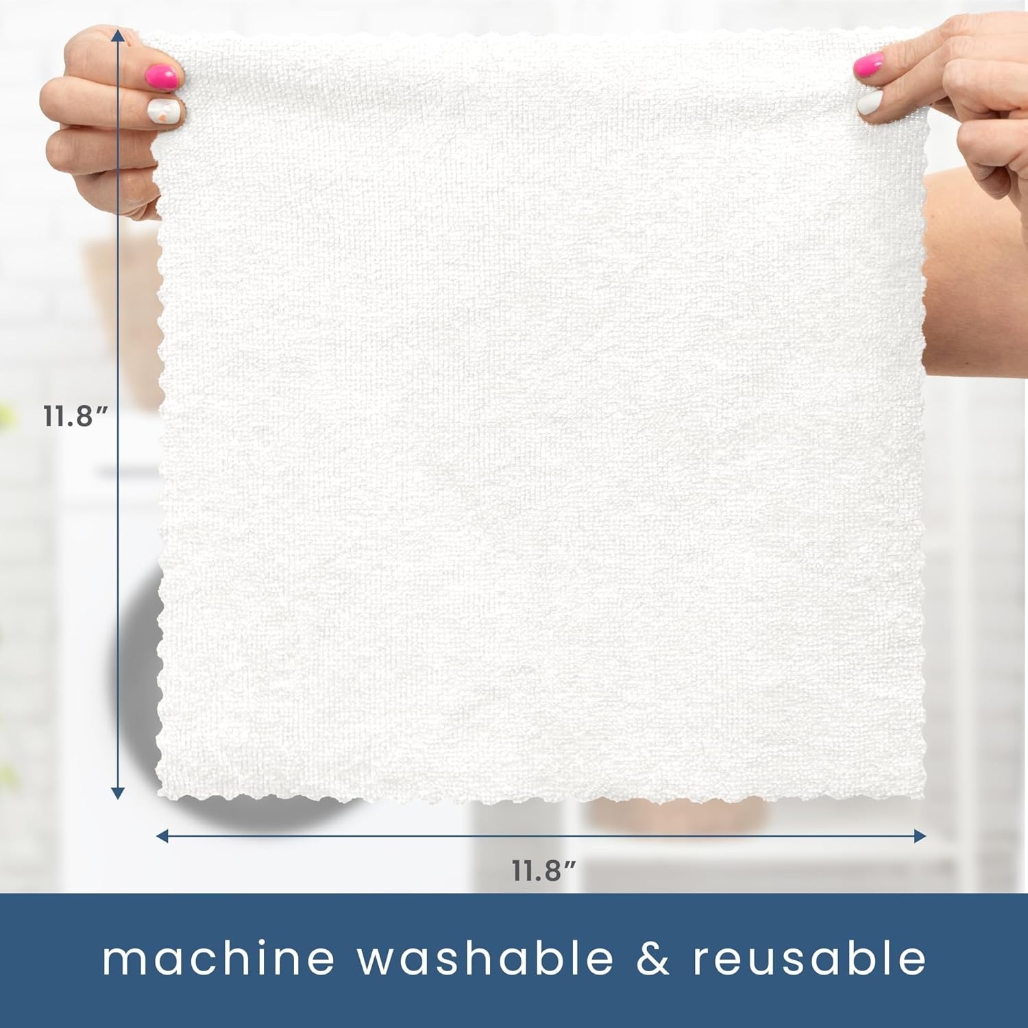S&T INC. 50 Pack Microfiber Cleaning Cloth with Box, Bulk Towels for Home, Re…