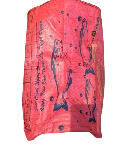 Recycled Laundry Basket made from Recycled Fish Feed Bags in Cambodia Fair Trade
