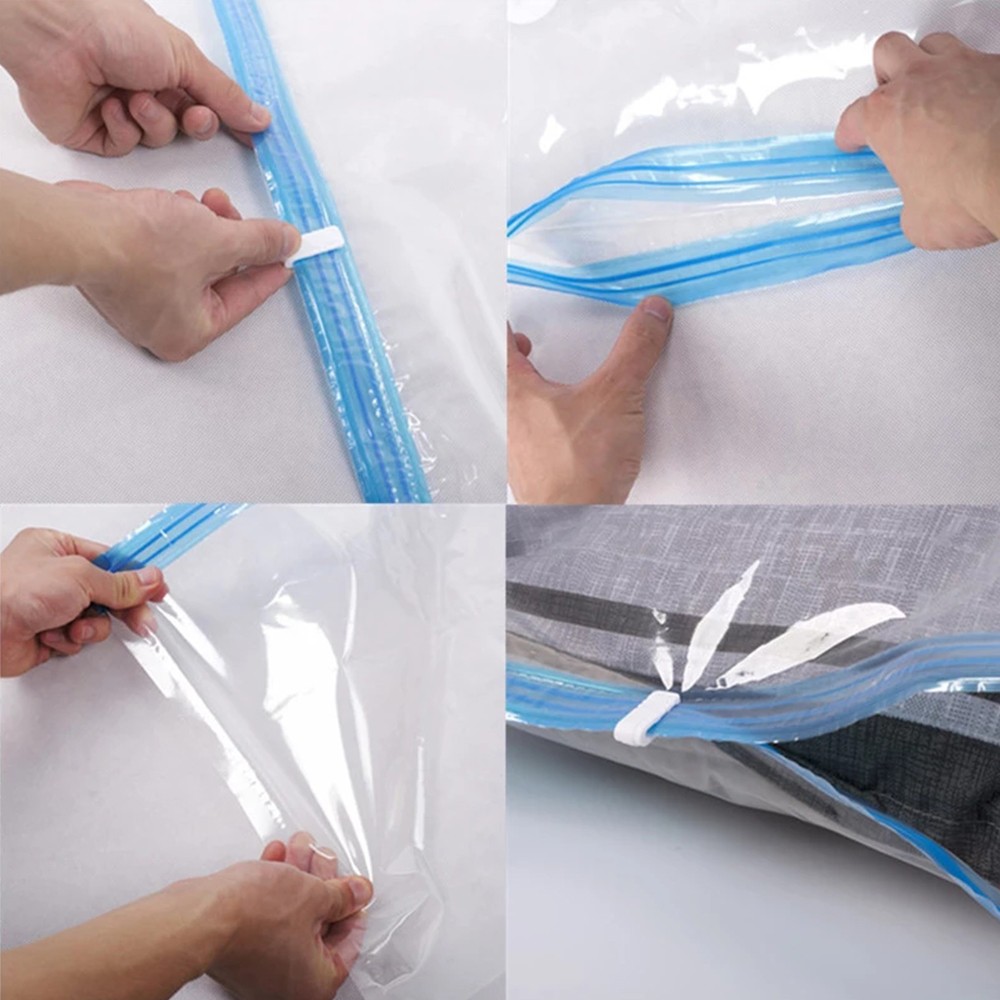 1/10 Pack Reusable Vacuum Storage Bags Space Saver for Clothes Blankets S/L/XL