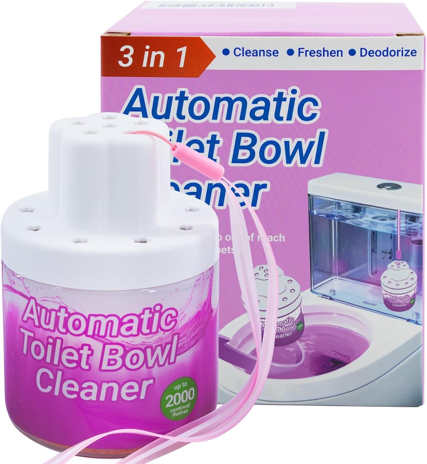 Automatic Toilet Bowl Cleaner 3 Pack – 9 Months Long Lasting Toilet Tank Cleaner
