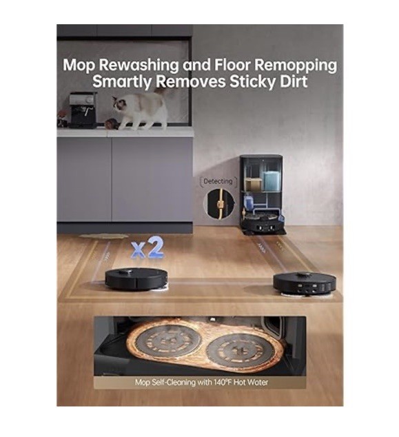 DreameBot X30 Ultra Robot Vacuum & Mop | Self-Empty Wash Dry | Black | New